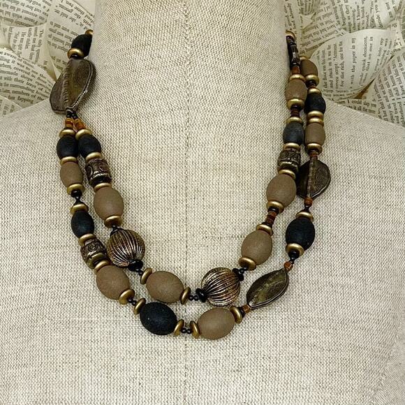 Vintage Les Bernard Multi-Strand Necklace - Picture 1 of 4